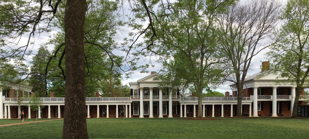 West Lawn (Pavilions I and III with student rooms), University of Virginia
