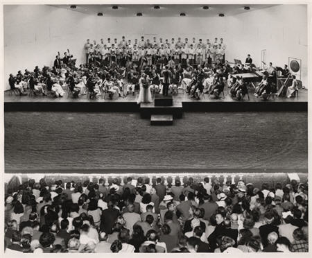The Virginia Glee Club in concert at the 1947 Virginia Music Festival.