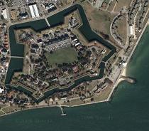 satellite image of ft monroe