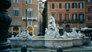 This is one of the three lovely fountains in the Piazza.