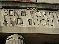 inscription on paulist center and chapel by boston common