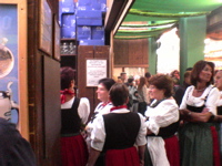 beermaids waiting to pick up their liters