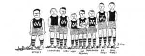 UVA Men's Basketball Team, in 1912 Corks and Curls