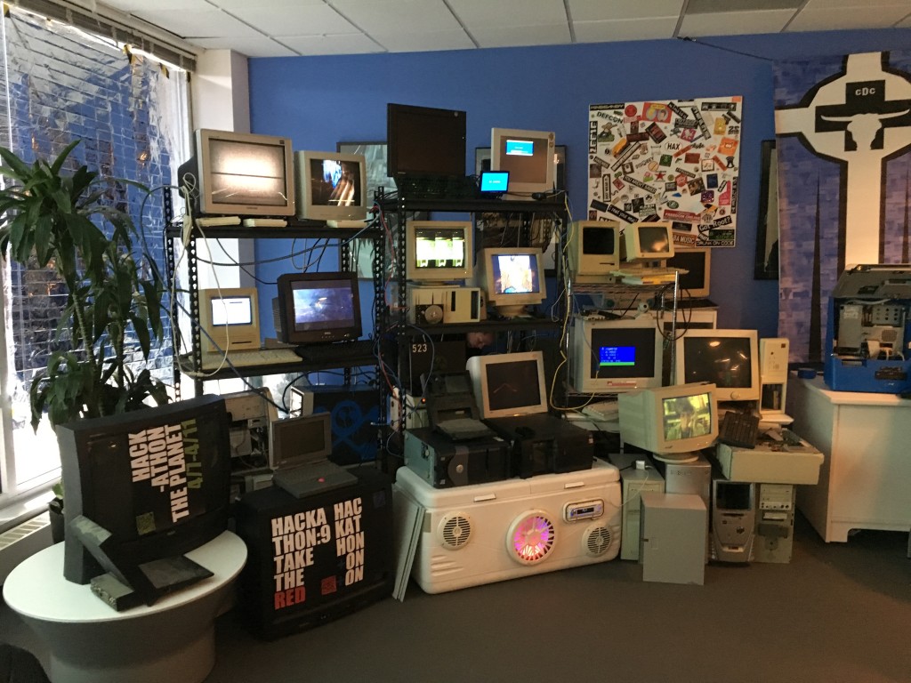 Wall of obsolete hardware